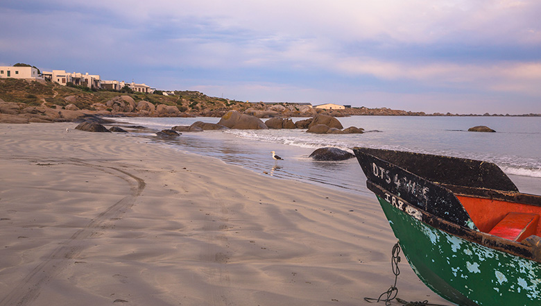 Paternoster Beach with Fishing Boat